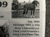 stallion Visconti (German Riding Pony, 1994, from Vita Nova's Hanassie)