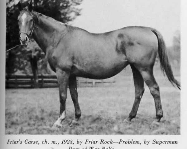 broodmare Friar's Carse xx (Thoroughbred, 1923, from Friar's Rock xx)